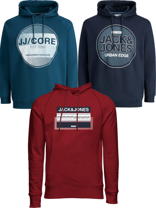 JACK & JONES  - Herren - Sweatshirt mit Kapuze - Hoodie - 3XL bis 8XL  - JCOBOOSTER