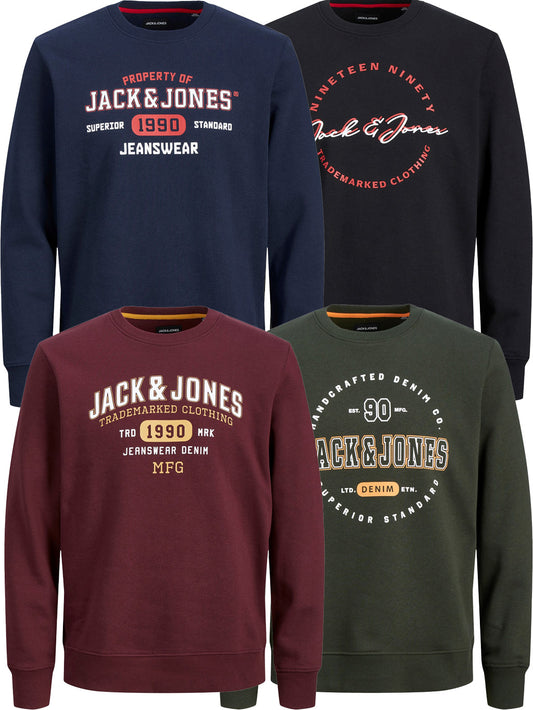 JACK & JONES - Herren  Kapuzen-Sweatshirt  -  Plussize / Übergröße  - JJSTAMP SWEAT