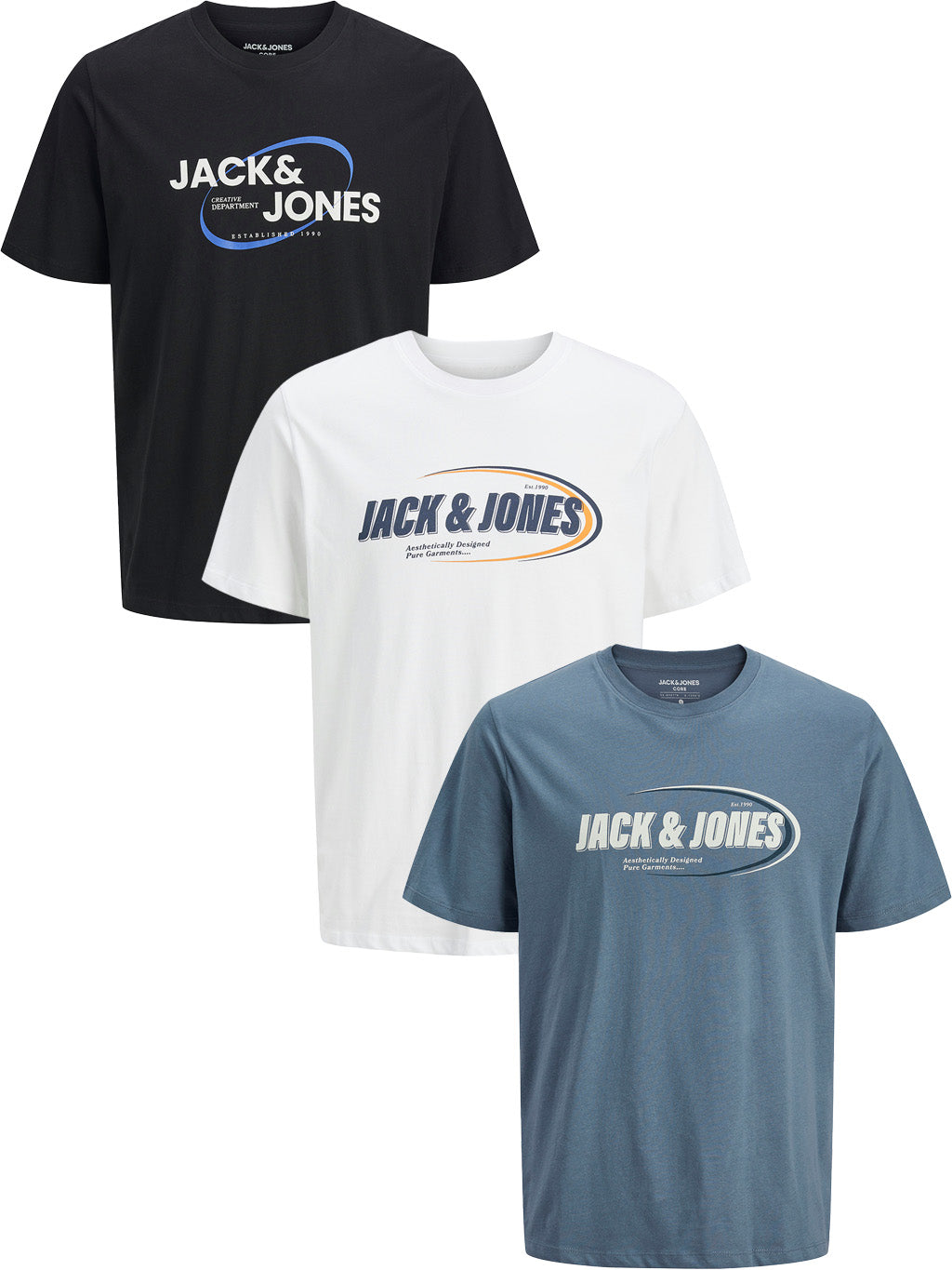 JACK & JONES  - Herren T-Shirt - 3XL bis 8XL - JCORAY BRANDING