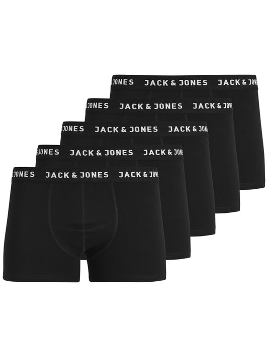 Jack & Jones - Boxershorts Trunks Unterhose - 5er-Box - schwarz - JACHUEY